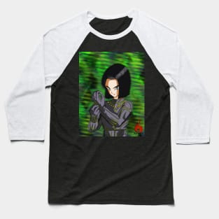 Android 17 as Black Panther Baseball T-Shirt